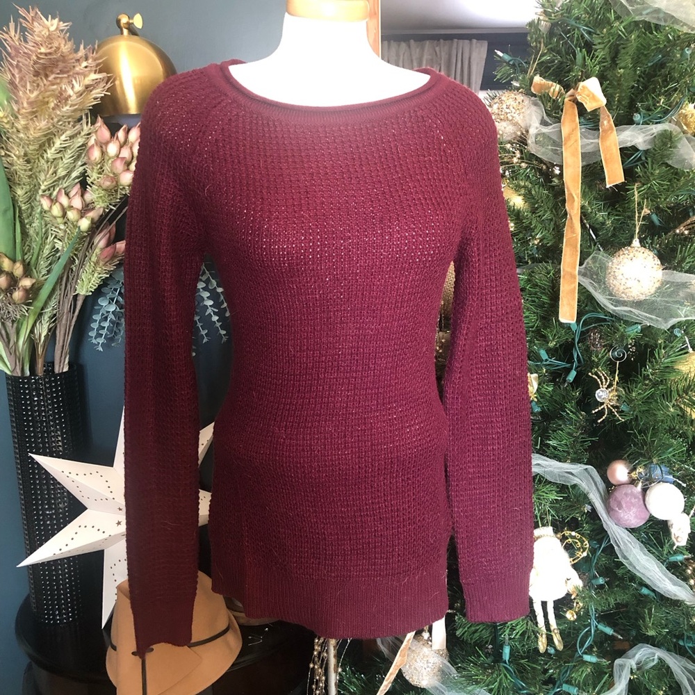 Women's Burgundy Sweater